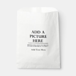 Fügen Sie Ihr Foto und Text diesen hinzu Geschenktütchen
