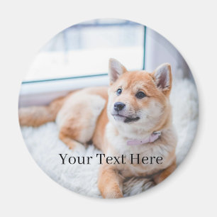 Fügen Sie Ihr Foto und Text hinzu, individuell ang Magnet