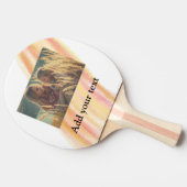Fügen Sie Ihr Foto Weihnachten personalisiertes Wa Tischtennis Schläger (Seitenansicht)