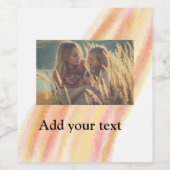 Fügen Sie Ihr Foto Weihnachten personalisiertes Wa Weinetikett (Einzelnes Label)