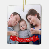 Fügen Sie Ihr Foto Weihnachtsschmuck (Links)