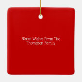 Fügen Sie Ihr Foto Weihnachtsschmuck (Rückseite)