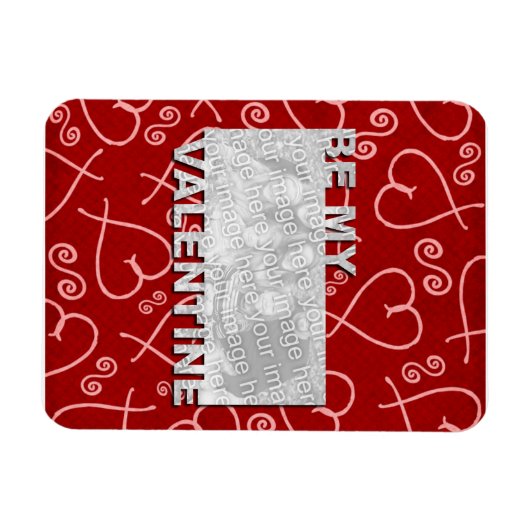 Fügen Sie Ihr Foto zu meinem Valentinrahmen hinzu Magnet (Horizontal)