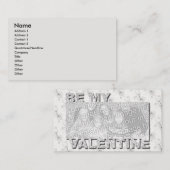 Fügen Sie Ihr Foto zu meinem Valentinrahmen hinzu Mitteilungskarte (Vorne/Hinten)