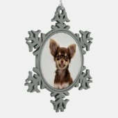 Fügen Sie Ihr Foto zu Snowflake Ornament hinzu (Links)