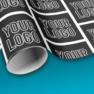 Fügen Sie Ihr Geschäft-Logo, Foto oder hochgeladen Geschenkpapier