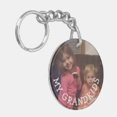 Fügen Sie Ihr Grandkids-Bild dieser Schlüsselkette Schlüsselanhänger (Vorderseite links)