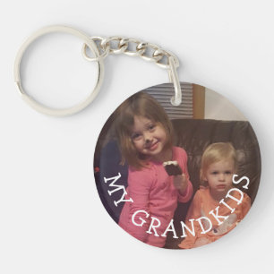 Fügen Sie Ihr Grandkids-Bild dieser Schlüsselkette Schlüsselanhänger