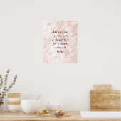 Fügen Sie Ihr individuelles Angebot mit weißem Mar Poster (Küche)