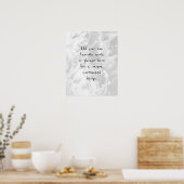 Fügen Sie Ihr individuelles Angebot mit weißem Mar Poster (Küche)