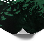 Fügen Sie Ihr individuelles Angebot schwarz und le Poster (Ecke)