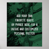 Fügen Sie Ihr individuelles Angebot schwarz und le Poster (Vorne)