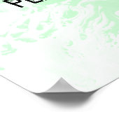 Fügen Sie Ihr individuelles Angebot Weißer Marmor  Poster (Ecke)