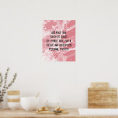 Fügen Sie Ihr individuelles Angebot Weißer Marmor  Poster (Küche)