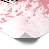 Fügen Sie Ihr individuelles Angebot Weißer Marmor  Poster (Ecke)