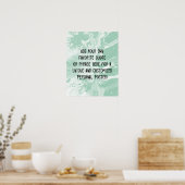 Fügen Sie Ihr individuelles Angebot Weißes Marmor  Poster (Küche)