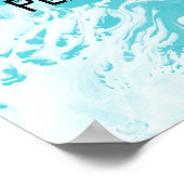 Fügen Sie Ihr individuelles Angebot Weißes Marmor  Poster (Ecke)