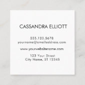 Fügen Sie Ihr individuelles Logo über Sky Blue und Quadratische Visitenkarte (Rückseite)