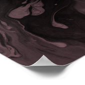 Fügen Sie Ihr individuelles Zitat schwarz Marmor,  Poster (Ecke)