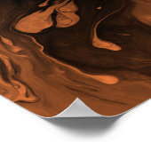 Fügen Sie Ihr individuelles Zitat schwarz Marmor, Poster (Ecke)