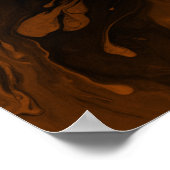 Fügen Sie Ihr individuelles Zitat schwarz Marmor,  Poster (Ecke)