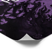 Fügen Sie Ihr individuelles Zitat schwarz Marmor,  Poster (Ecke)