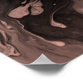 Fügen Sie Ihr individuelles Zitat schwarz Marmor,  Poster (Ecke)