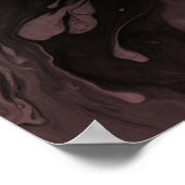 Fügen Sie Ihr individuelles Zitat Schwarz Marmor,  Poster (Ecke)