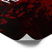 Fügen Sie Ihr individuelles Zitat schwarz Marmor,  Poster (Ecke)