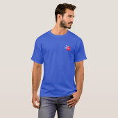 Fügen Sie Ihr Initial Royal Blau hinzu T-Shirt (Vorne ganz)