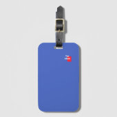 Fügen Sie Ihr Initial Royal Blue hinzu   Gepäckanhänger (Vorderseite Vertikal)