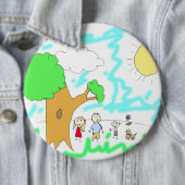 Fügen Sie Ihr Kinderwerk zu diesem großen Button (Beispiel)