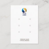 Fügen Sie Ihr Logo 3 Seiten hinzu, die den Anzeige Visitenkarte (Vorderseite)