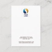 Fügen Sie Ihr Logo 3 Seiten hinzu, die den Anzeige Visitenkarte (Rückseite)