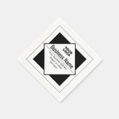 Fügen Sie Ihr Logo Anpassbare Vorlage Serviette (Ecke)