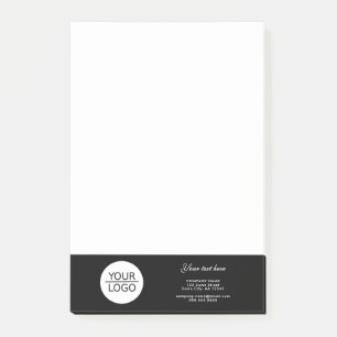 Fügen Sie Ihr Logo Benutzerdefinierter Text Firmen Post-it Klebezettel