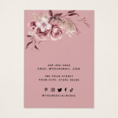 Fügen Sie Ihr Logo Blumenketten Ohrring-Display-Ka (Rückseite)