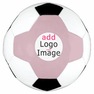 Fügen Sie Ihr Logo Business Dusty Rose Pink Hue. Fußball