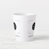 Fügen Sie Ihr Logo dem modernen Corporate Branding Milchtasse (Vorderseite)