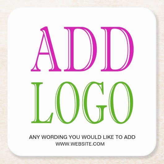 FÜGEN SIE IHR LOGO DIESEM UNTERSETZER HINZU (Vorderseite)