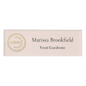 Fügen Sie Ihr Logo Einfache Name des Mitarbeiters  Namenschild (Vorderseite)