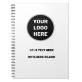 FÜGEN SIE IHR LOGO EINFACHER MINIMAL TEXT STYLE PL NOTIZBLOCK (Vorderseite)