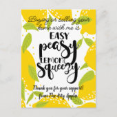 Fügen Sie Ihr Logo Empfehlungsschreiben Dankeschön Postkarte (Vorderseite)