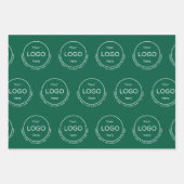 Fügen Sie Ihr Logo Geschenk Wrapping Paper Set 3 Geschenkpapier Set (Vorderseite 2)