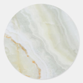 Fügen Sie Ihr Logo Gold Marmor Blank Moderne Elega Runder Aufkleber