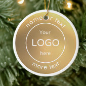 Fügen Sie Ihr Logo Grün Business Weihnachtsschmuck