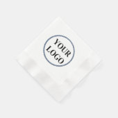 FÜGEN SIE IHR LOGO HIER NAPKINS EIN SERVIETTE (Ecke)