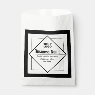 Fügen Sie Ihr Logo hinzu Anpassbare Vorlage Geschenktütchen