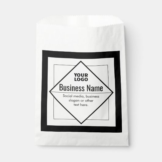Fügen Sie Ihr Logo hinzu Anpassbare Vorlage Geschenktütchen (Vorderseite)