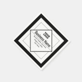 Fügen Sie Ihr Logo hinzu Anpassbare Vorlage Serviette (Ecke)